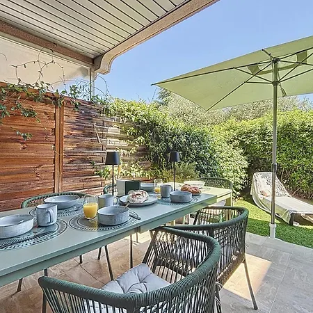 Private Garden Pool & Tennis 15 Min Walk To Antibes Center Апартаменты *