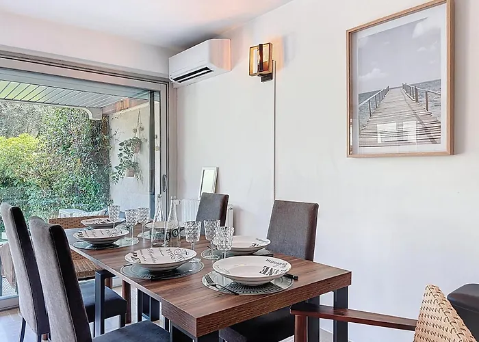 דירה Private Garden Pool & Tennis 15 Min Walk To Antibes Center