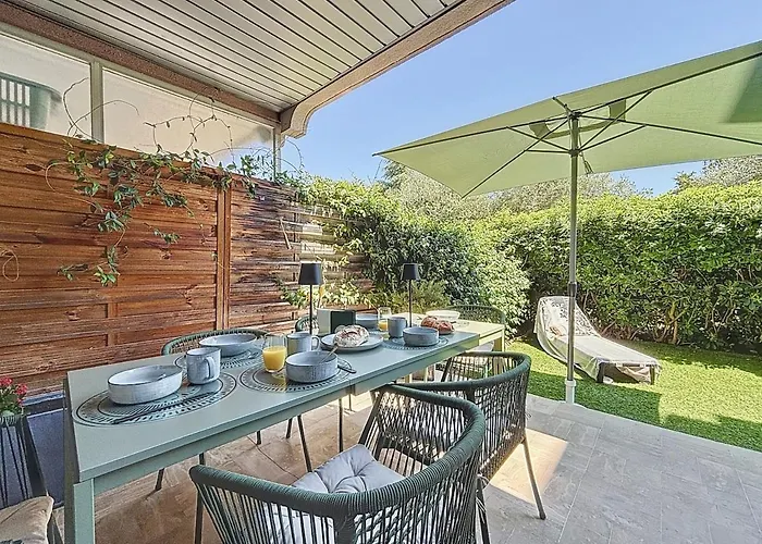 דירה Private Garden Pool & Tennis 15 Min Walk To Antibes Center אנטיב