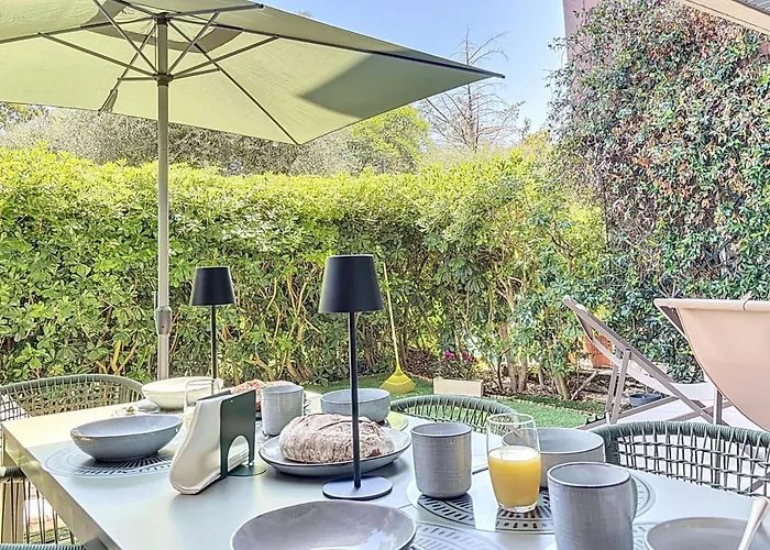 Private Garden Pool & Tennis 15 Min Walk To Antibes Center * אנטיב